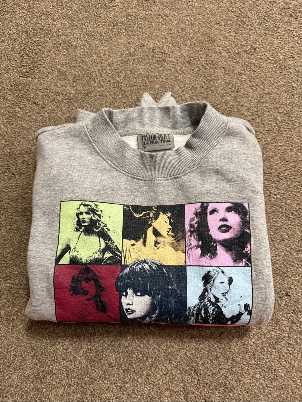 Taylor Swift Official Merch - Eras Tour Gray Crewneck size S - Picture 5 of 6